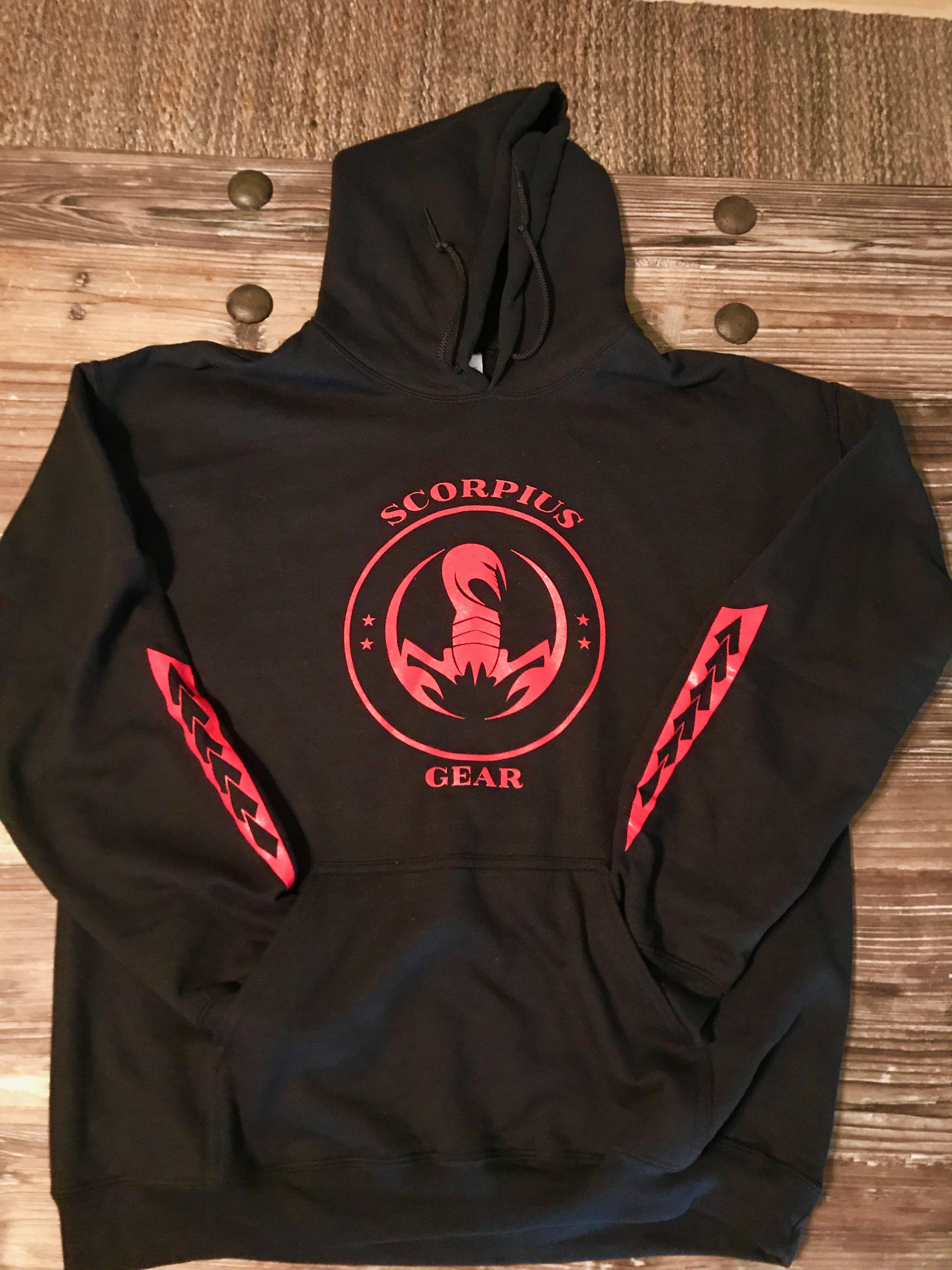Scorpius Gear Hoodie — Black/Red