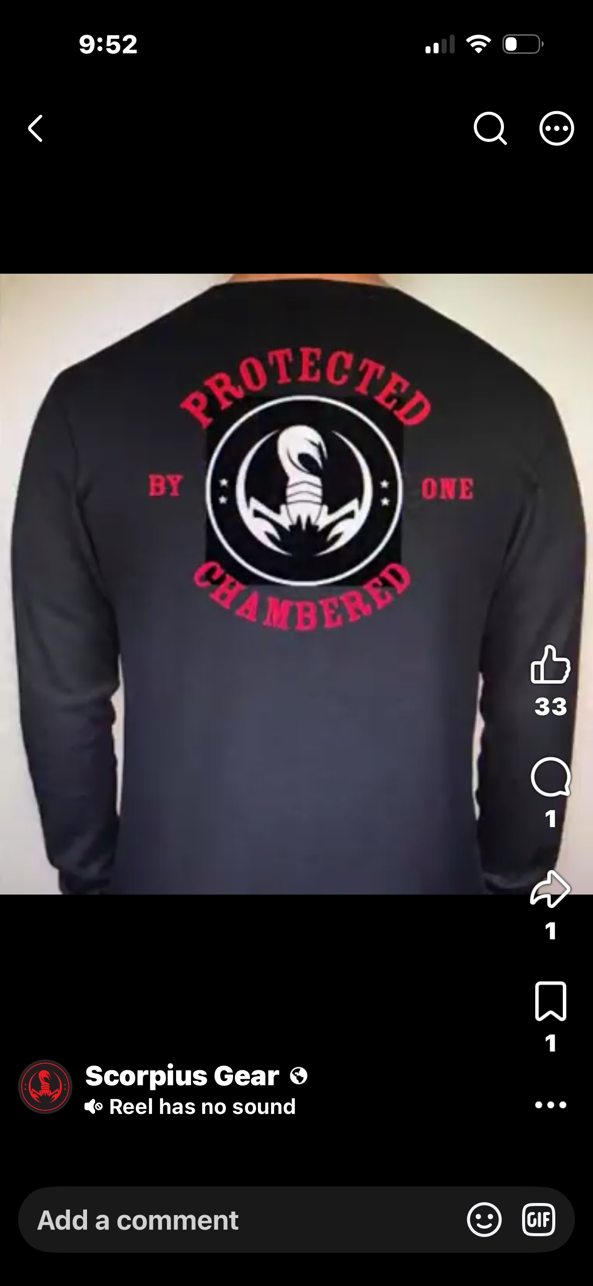 Protected · Chambered Long Sleeve